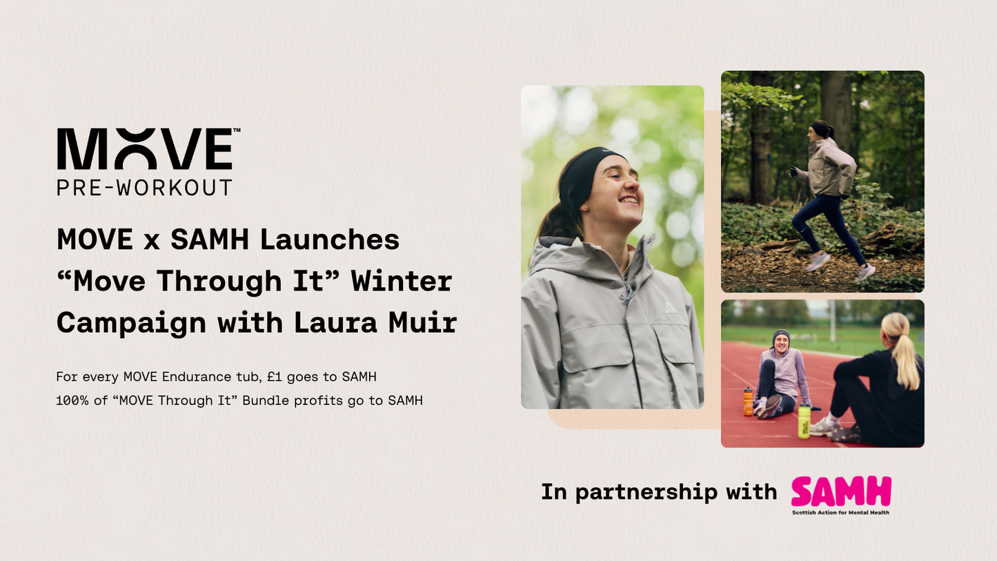 MOVE x SAMH Launches “Move Through It” Winter Campaign with Laura Muir