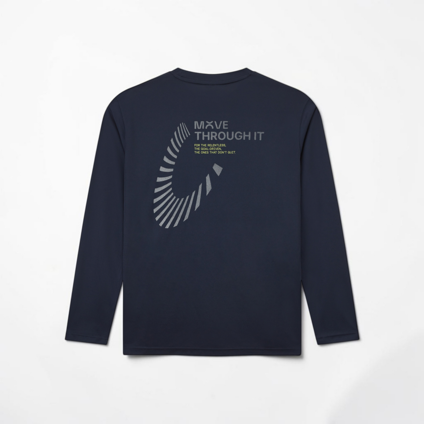 MOVE Through It Reflective Black Long Sleeve Tee