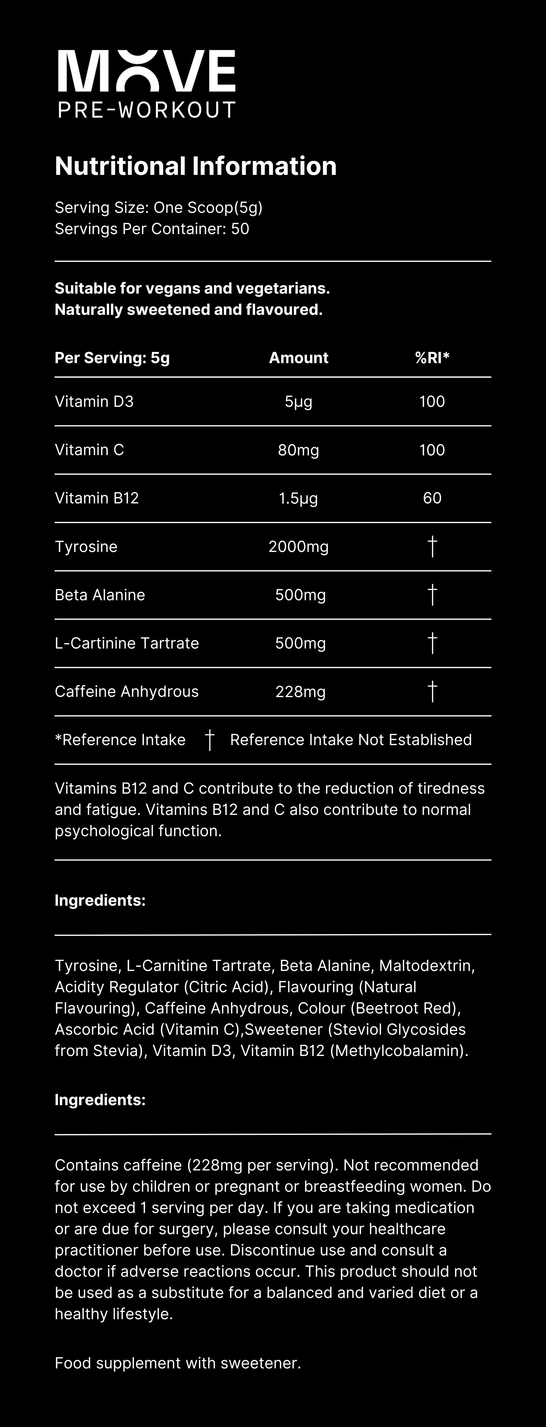 Move PreWorkout UK's No. 1 Clean PreWorkout